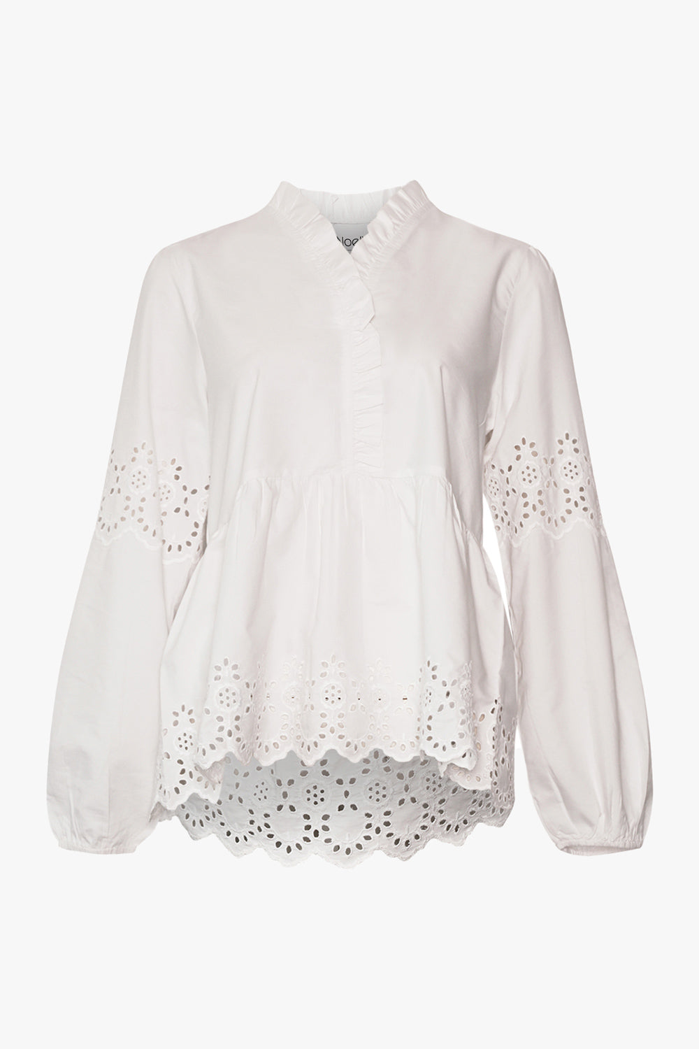 Noellas Matti Blouse White. Køb Skjorter hos www.noellafashion.dk