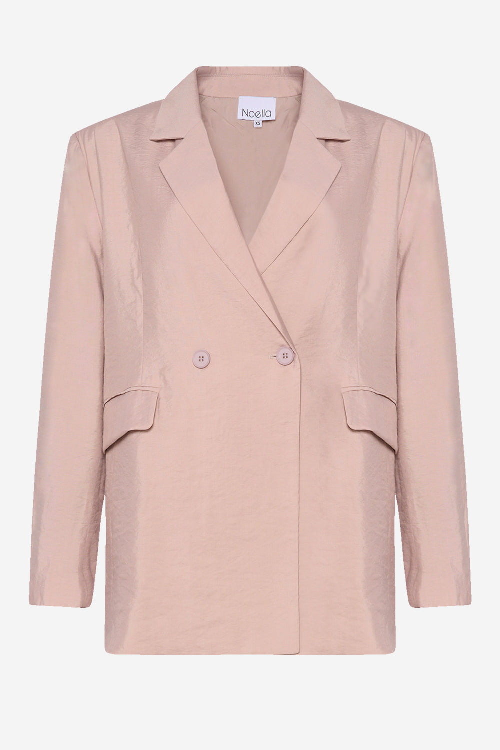 Noellas Mika Oversize Blazer Sand. Køb Blazer hos www.noellafashion.dk