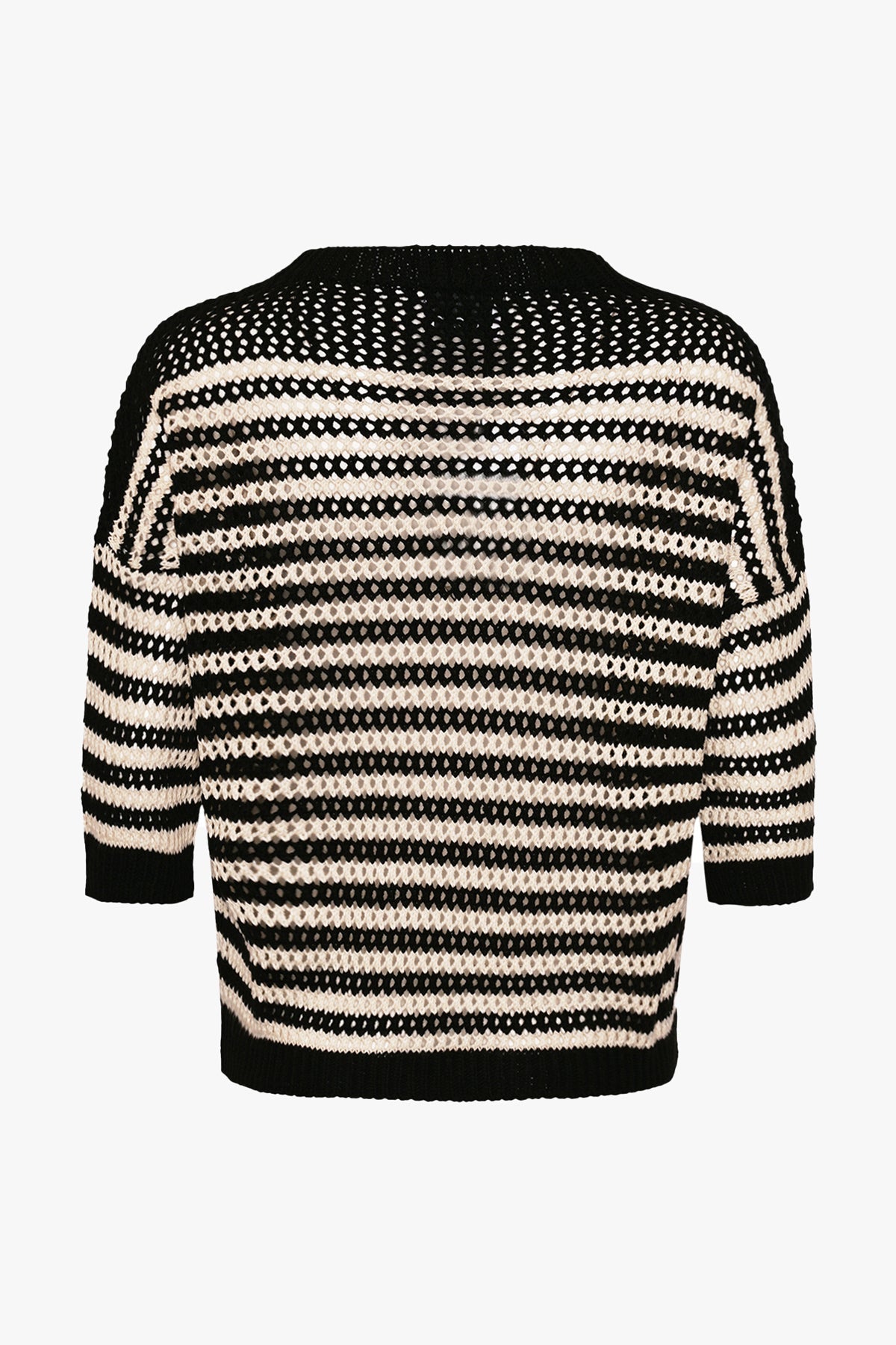Mimi Knit Cardine Black Stripe