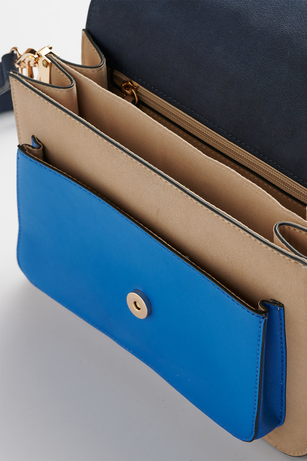 Blanca Multi Compartment Bag Navy/Sand/Blue