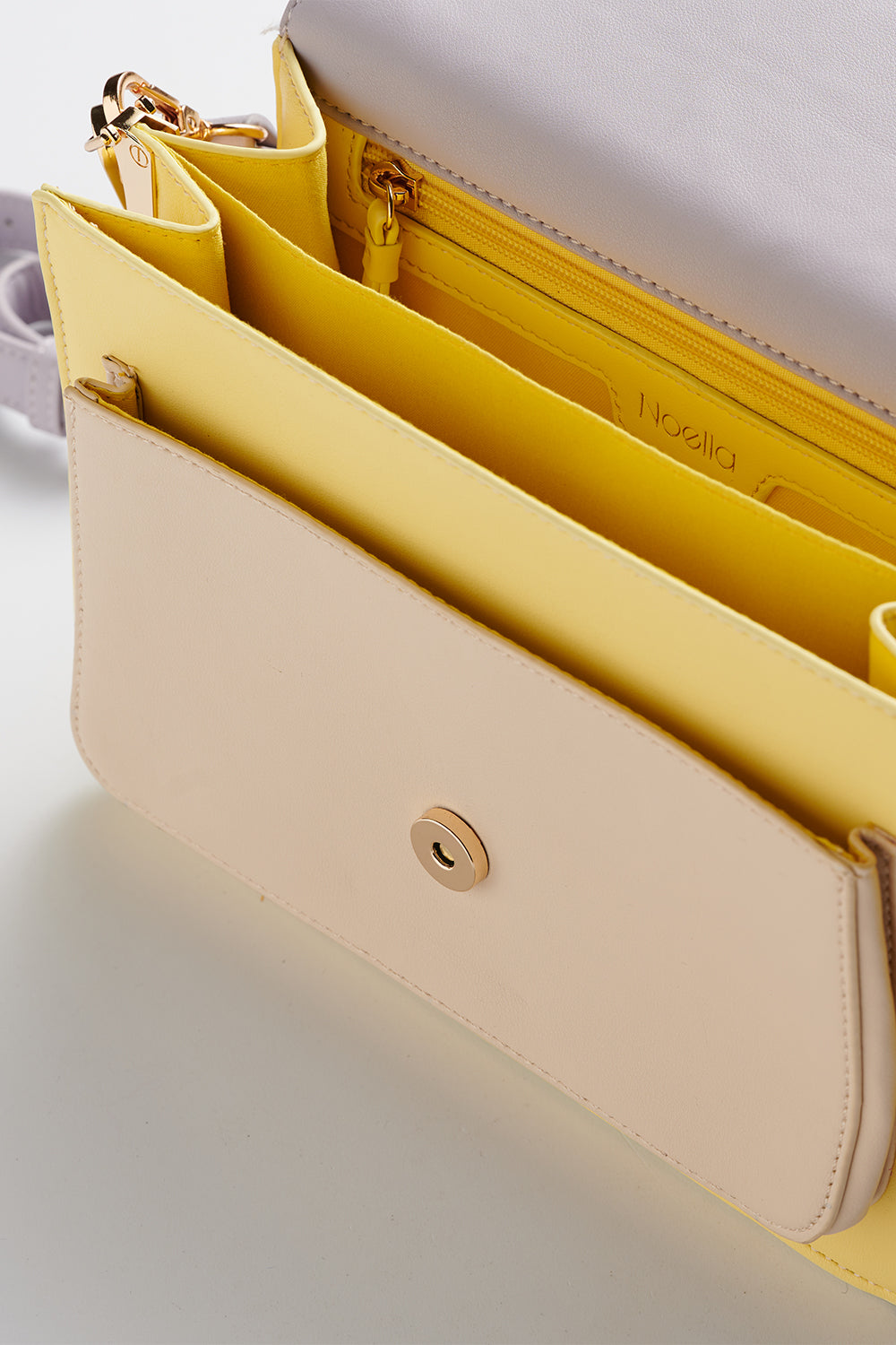 Blanca Multi Compartment Bag Soft/Purple/Yellow