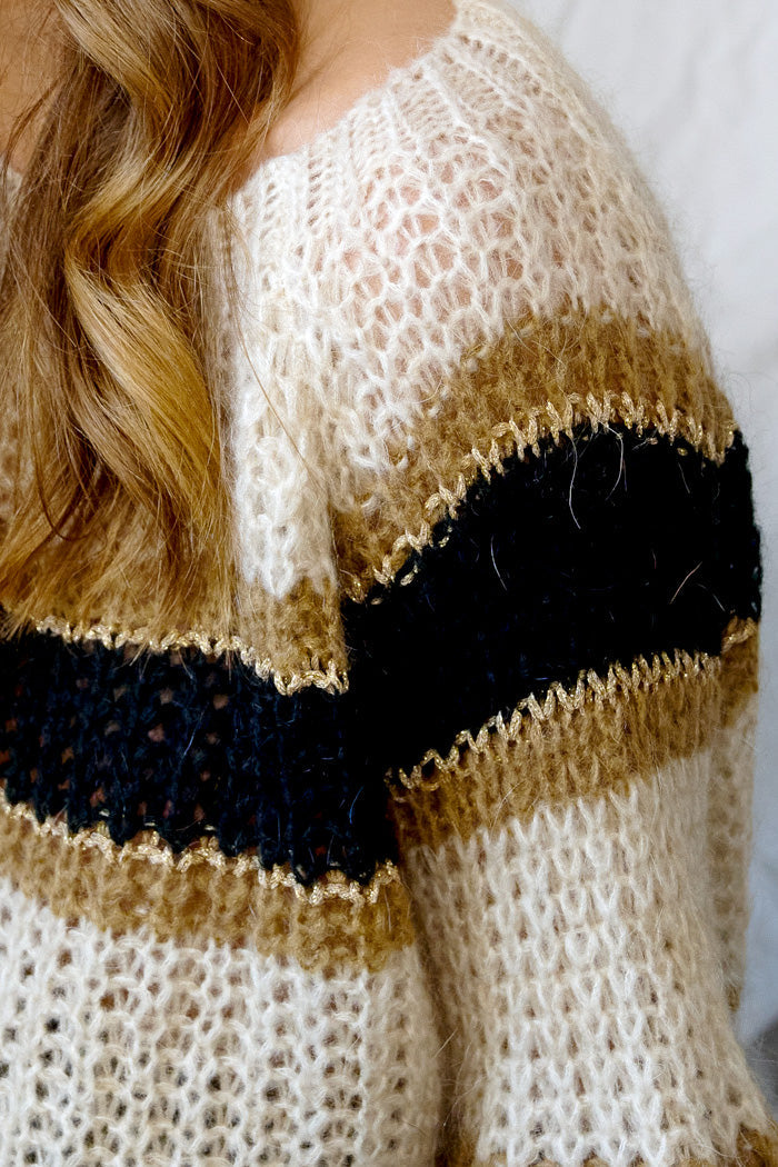 Pacific Knit Sweater Camel Mix