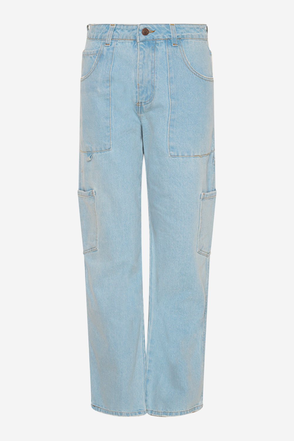 Noellas Panama Cargo Jeans Light Blue. Køb Bukser hos www.noellafashion.dk