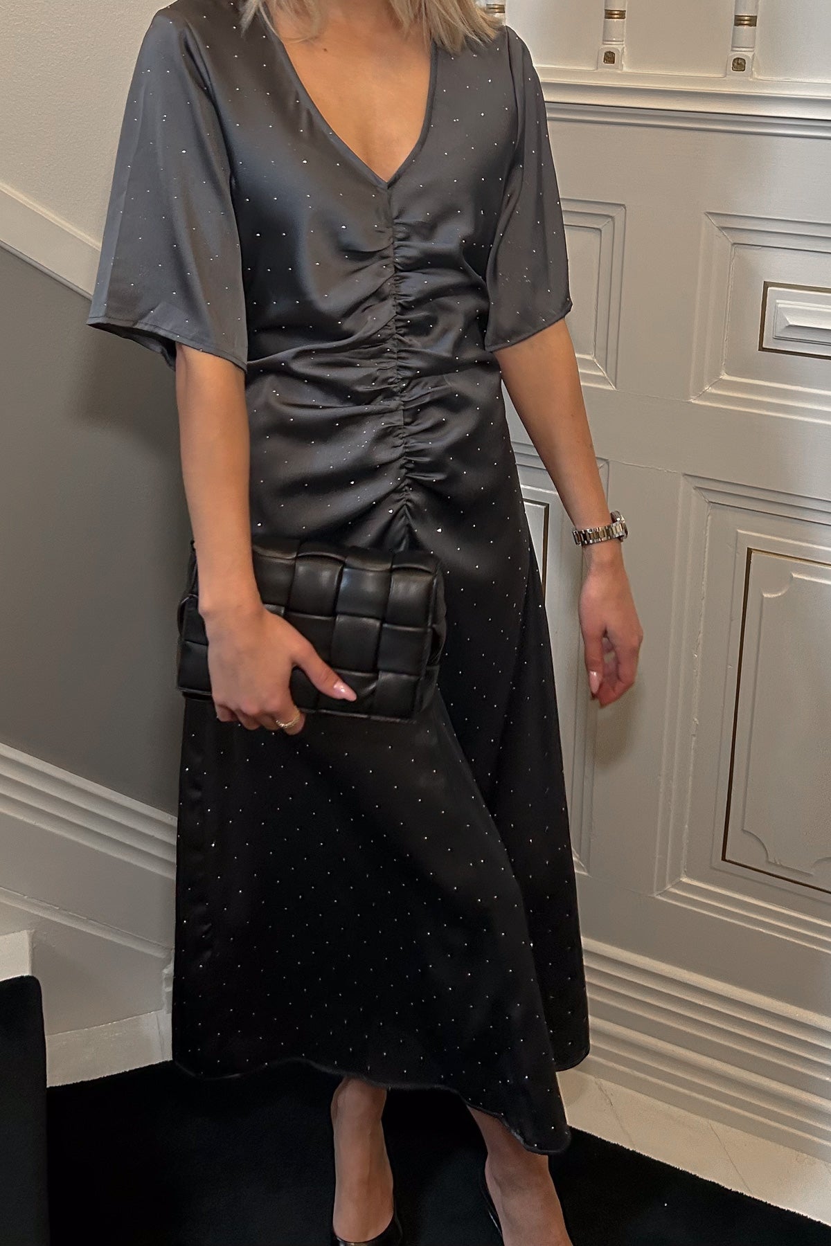 Soli Long Dress Antique Silver