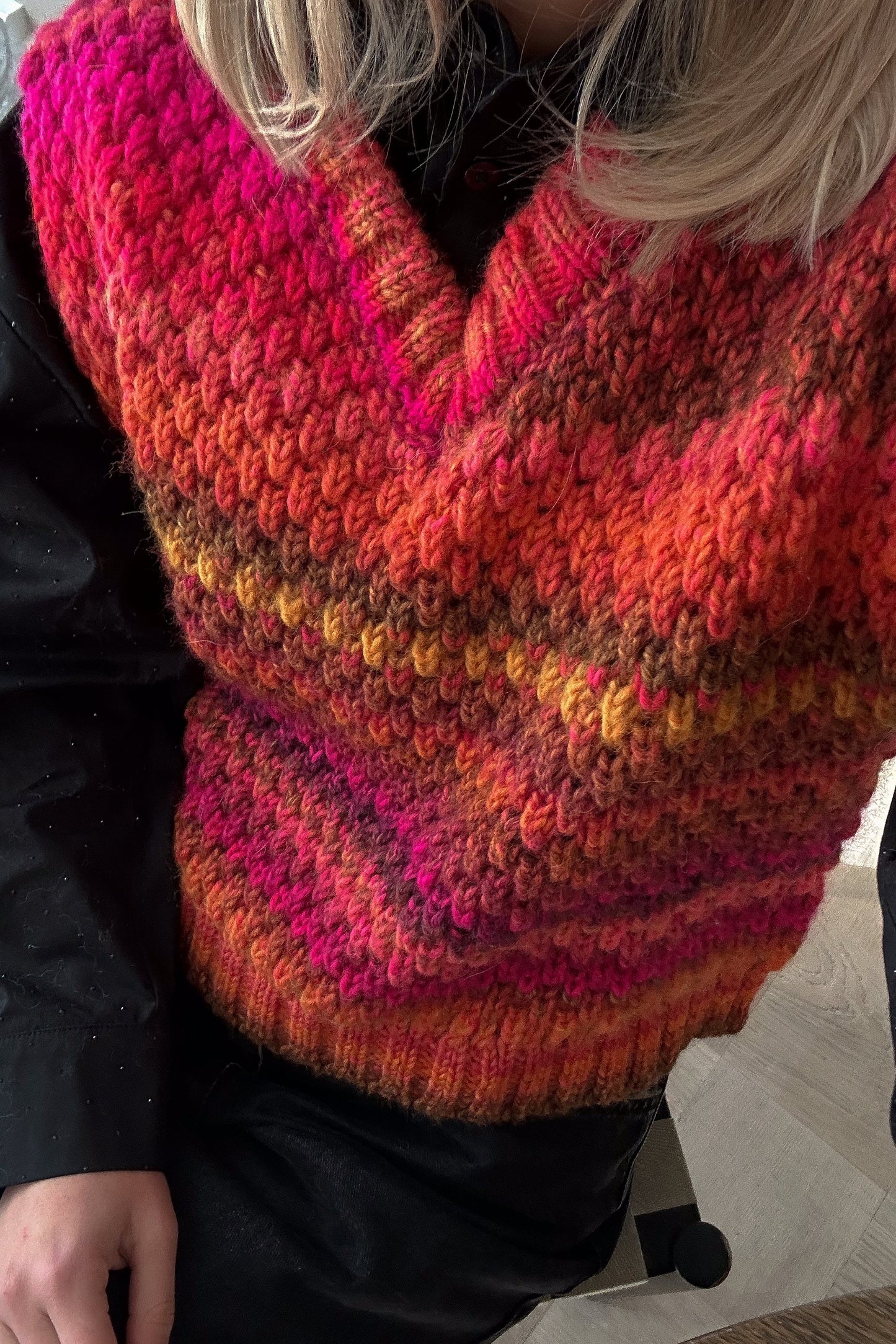 Gio Knit Vest Berry Mix