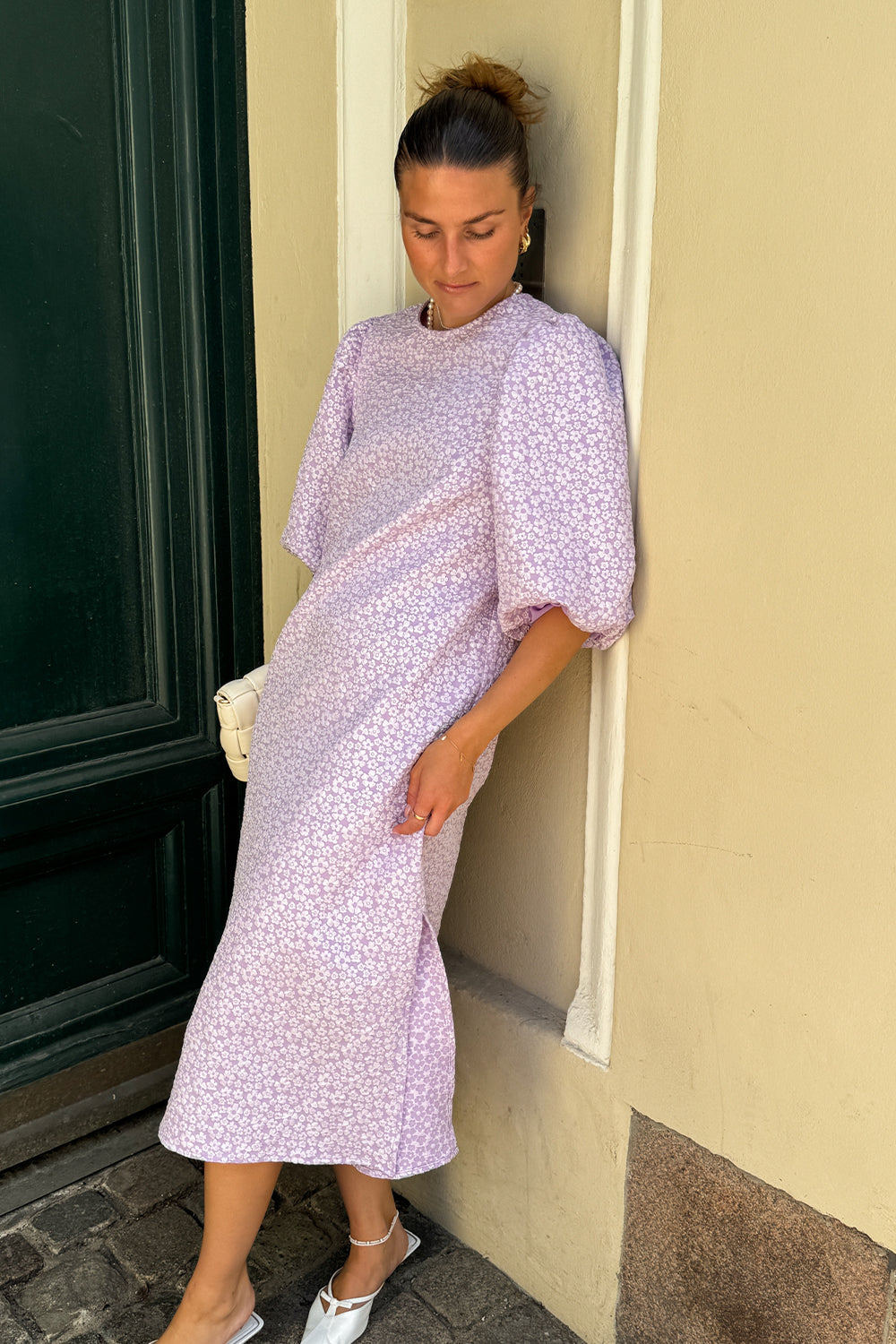 Noellas Reno Pastis Long Dress Lilac. Køb Kjoler hos www.noellafashion.dk