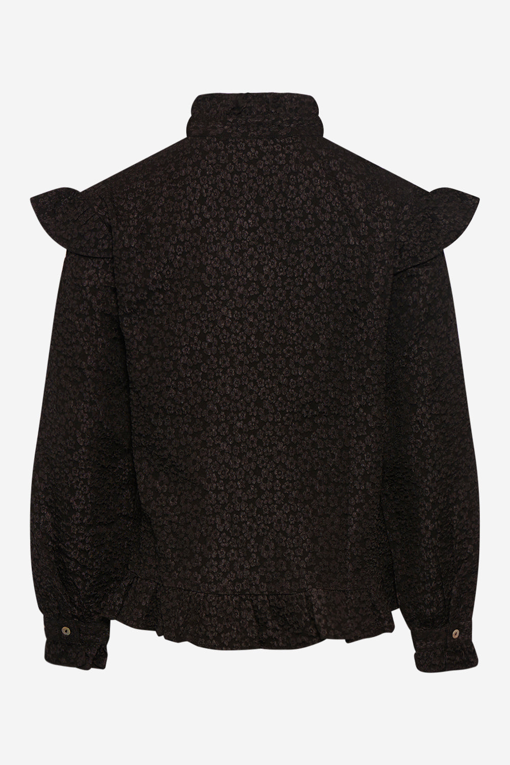 Reno Ruby Ruffle Blouse Black