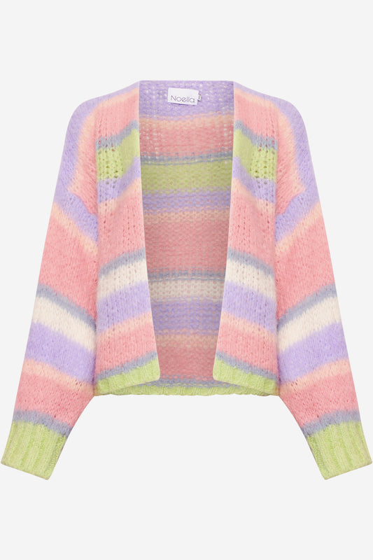 Noellas Rona Ella Knit Cardigan Soft Pastel Mix. Køb Cardigans hos www.noellafashion.dk