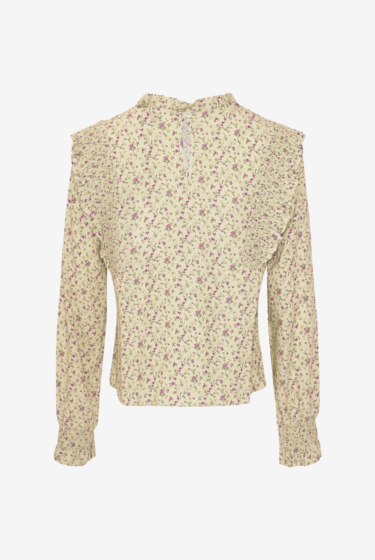 Ruth Blouse Terrena Green Print