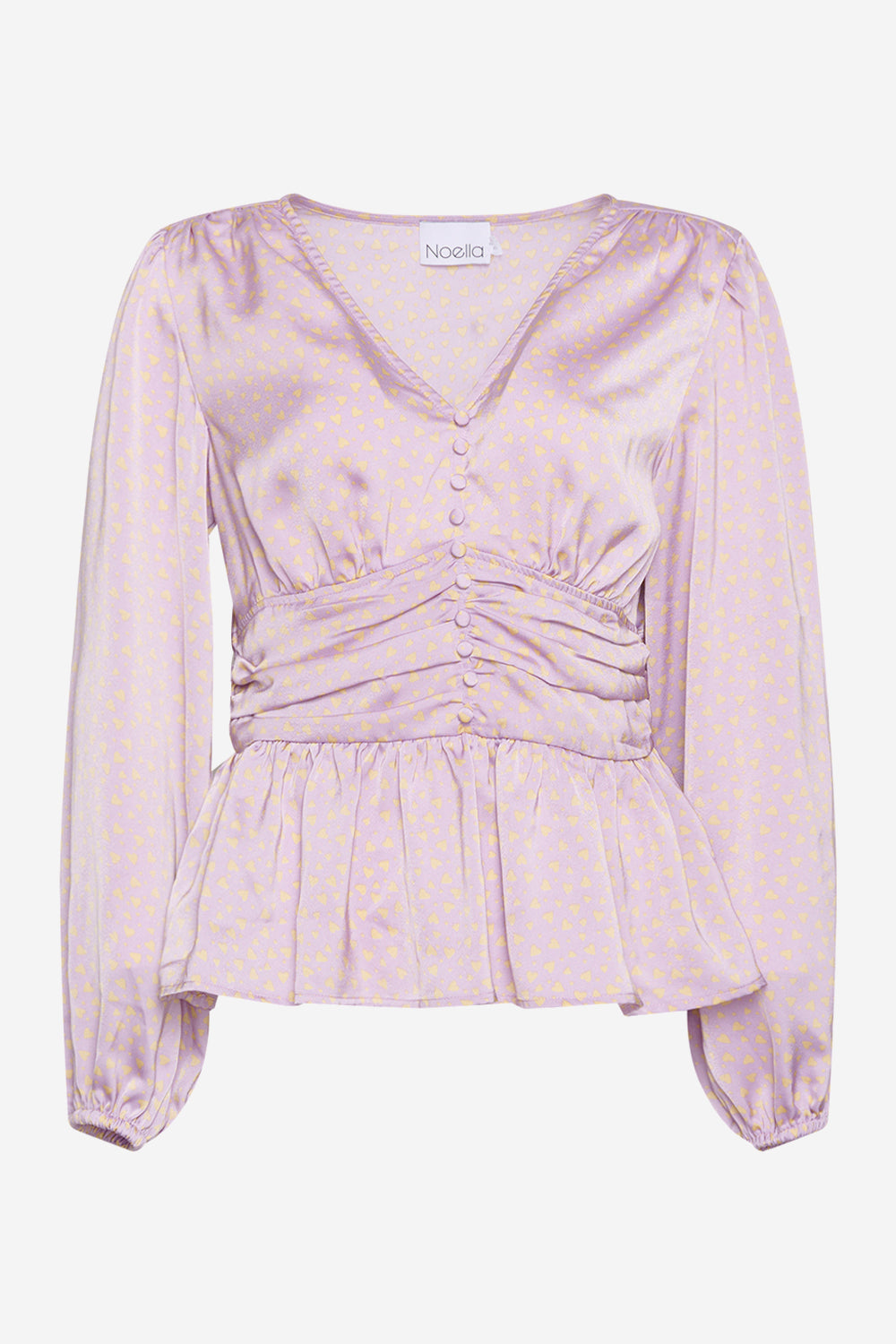 Noellas Ryder Patty Blouse Lavender Heart. Køb Bluser hos www.noellafashion.dk