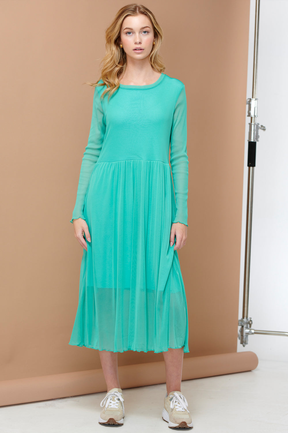 Sadie Mesh Dress Green