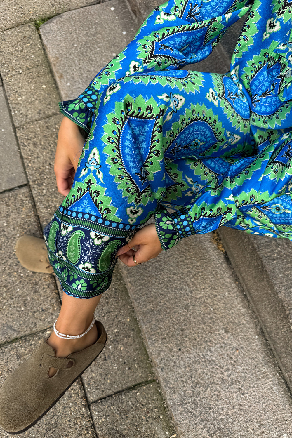 Sally Pants Trisha Blue Print