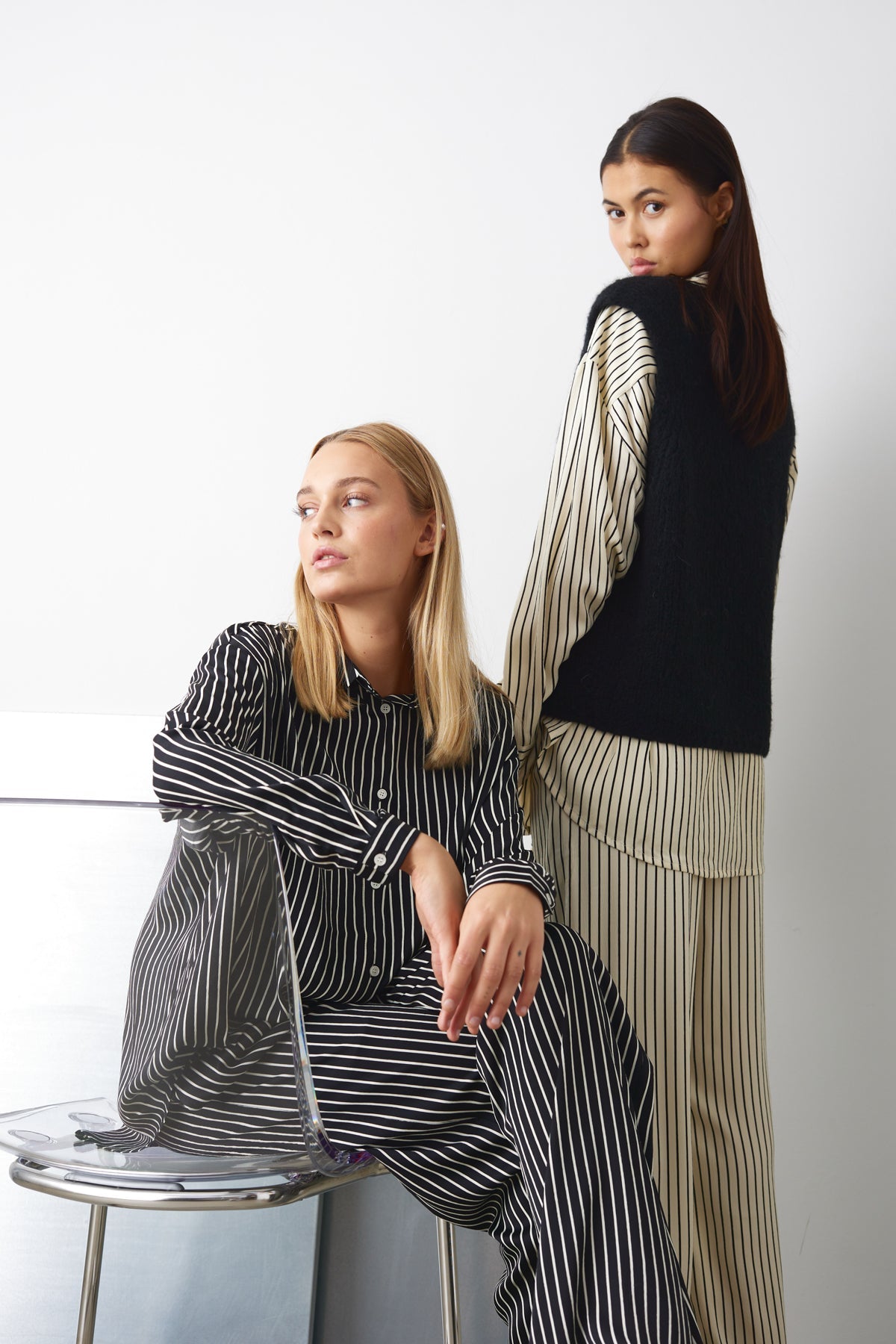 Samira Pants Taya Black Stripe