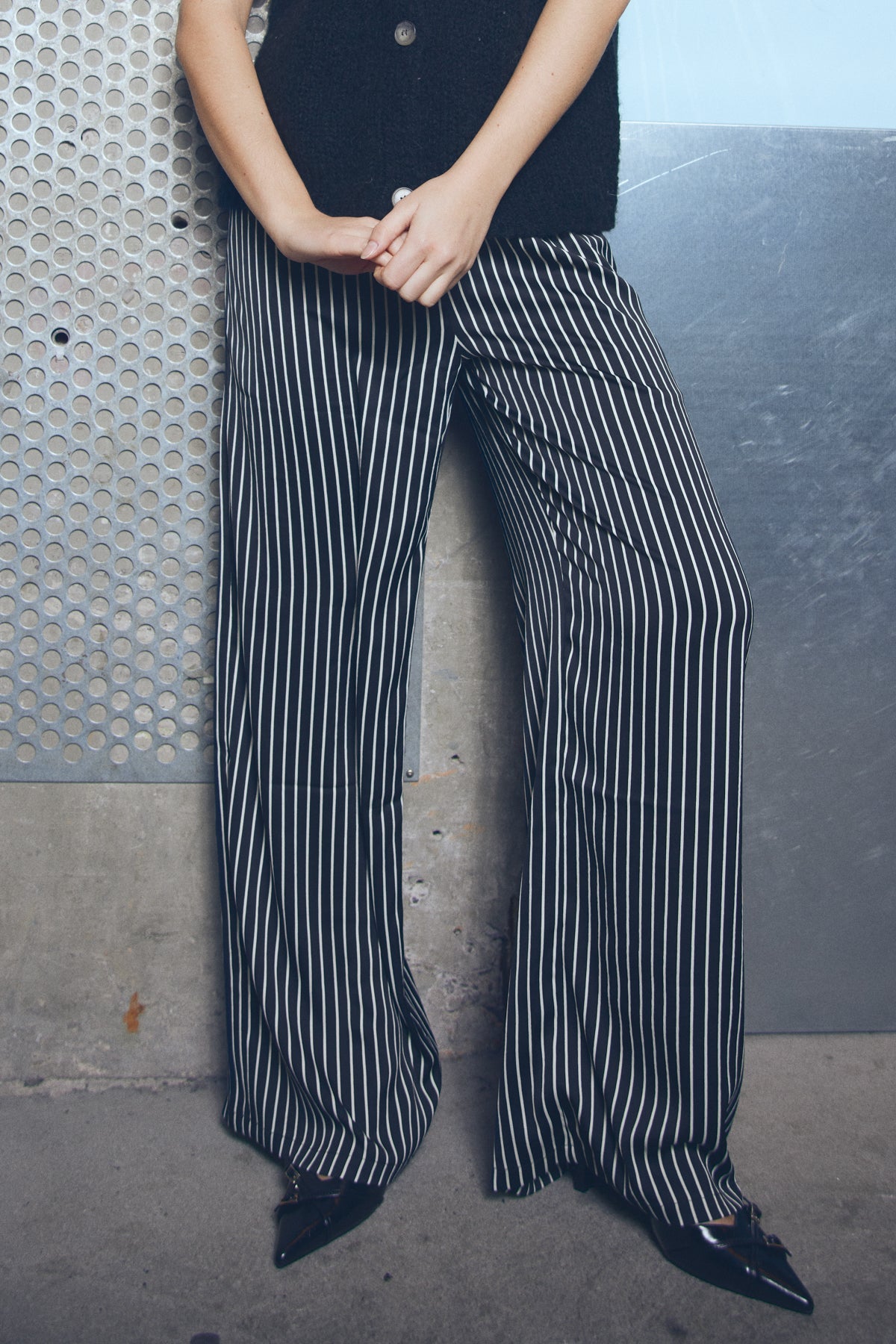 Samira Pants Taya Black Stripe