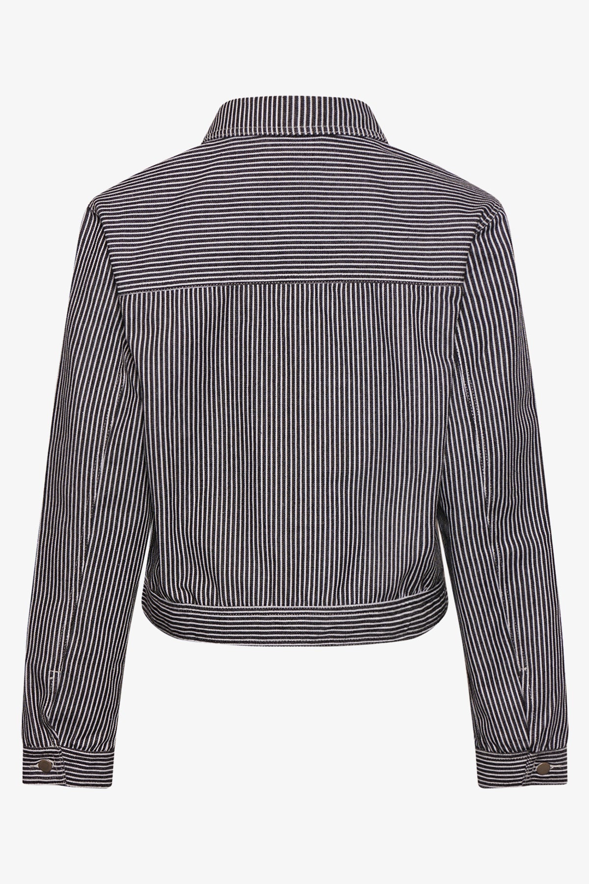 Noellas Sawyer Jacket Black/White Stripe.