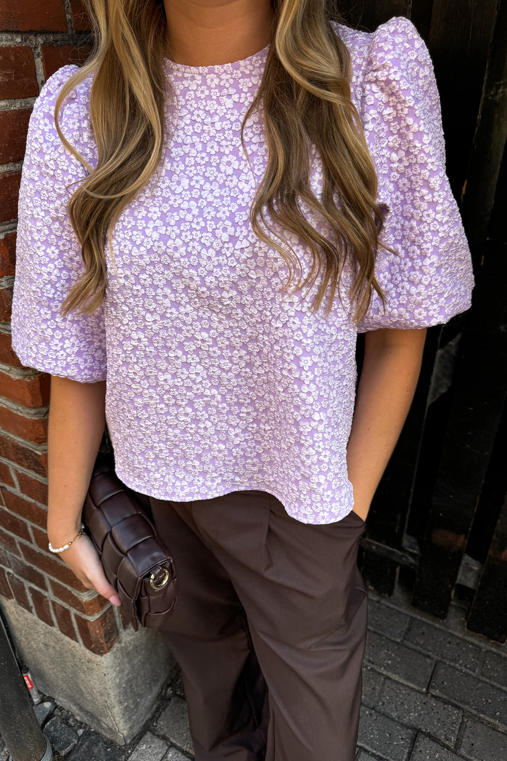 Noellas Shelly Blouse Lilac. Køb Bluser hos www.noellafashion.dk