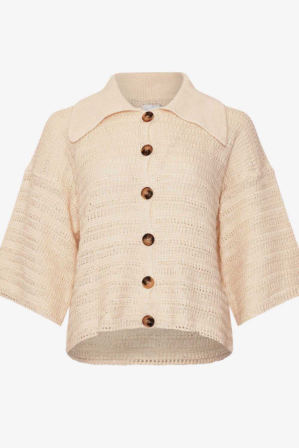 Noellas Shira Knit Cardigan Ivory. Køb Striktrøjer hos www.noellafashion.dk