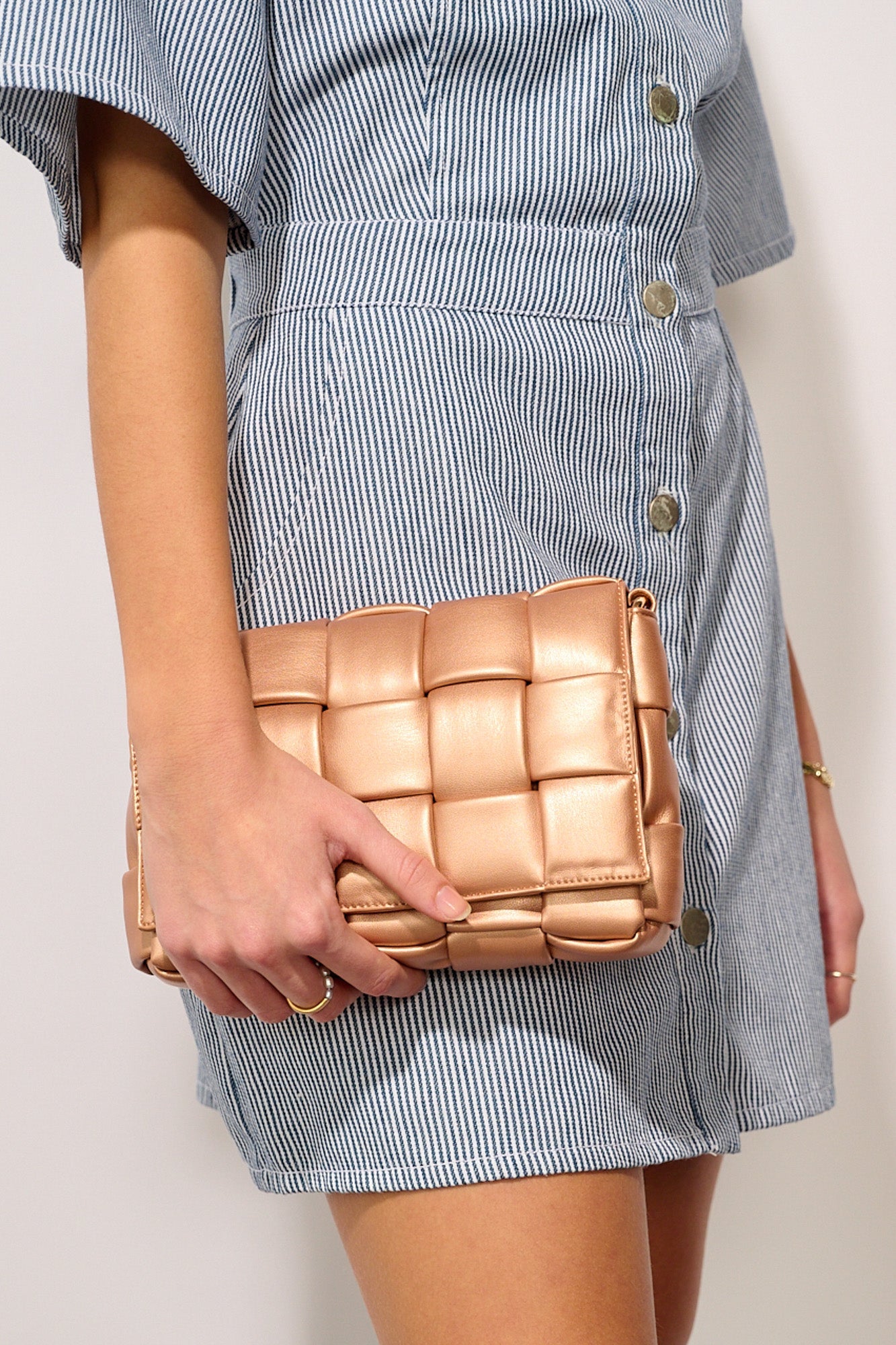 Brick Bag Rose Metalic