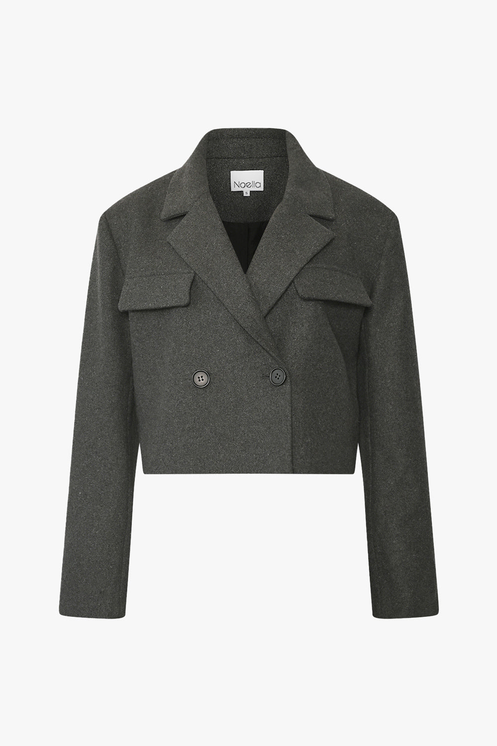Noellas Sarah Blazer Dark Grey Melange. Køb Blazer hos www.noellafashion.dk