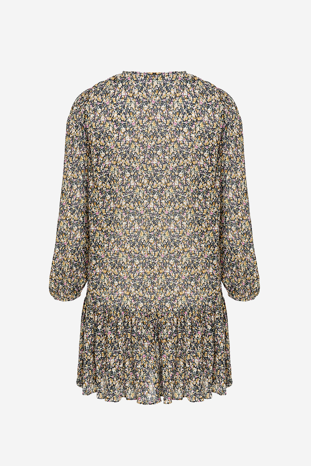 Taven Crepe Dress Navy/pink Flower