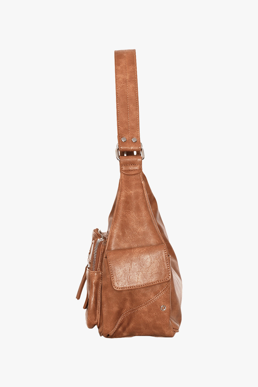 Tilda Bag Brown Washed Leather