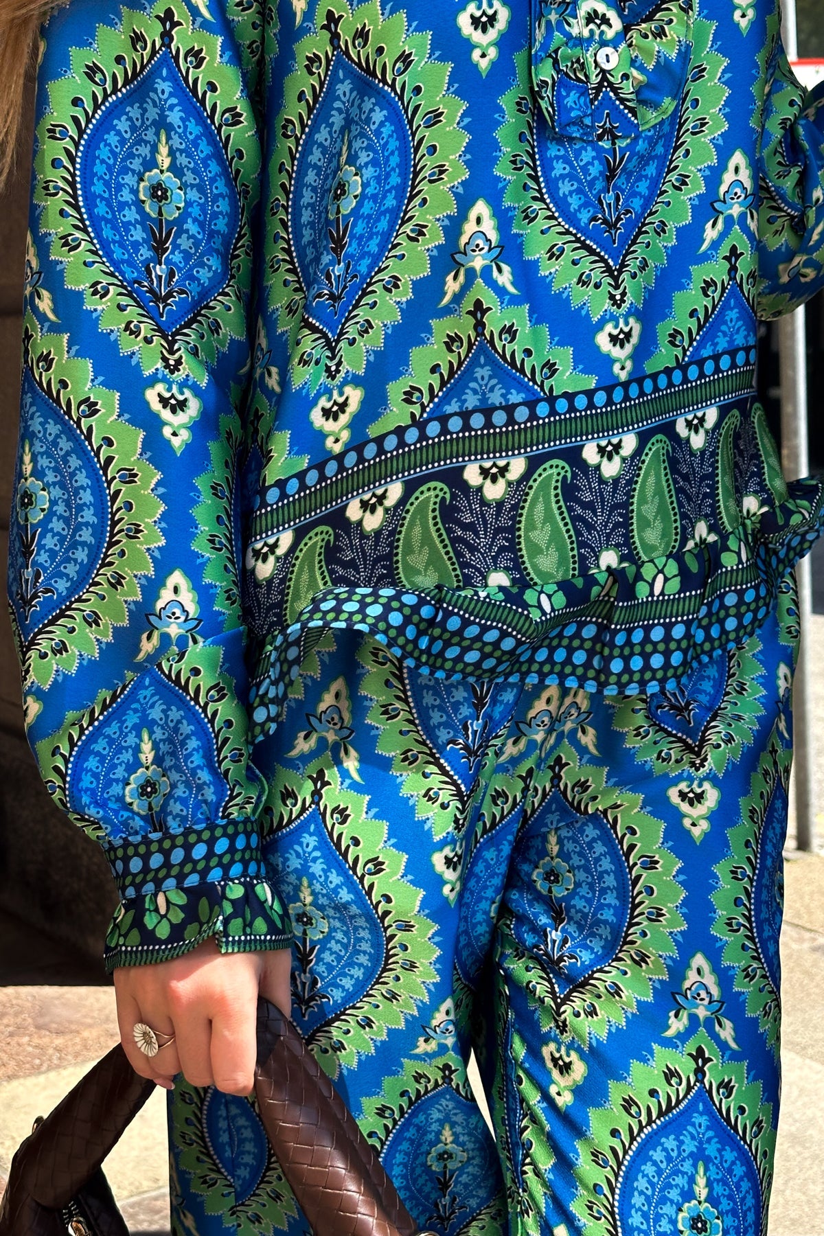 Sally Pants Trisha Blue Print