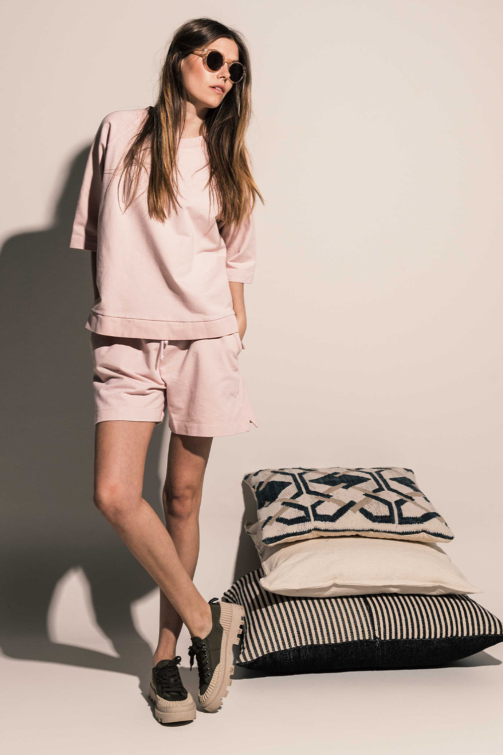 Tweedy Shorts Rose