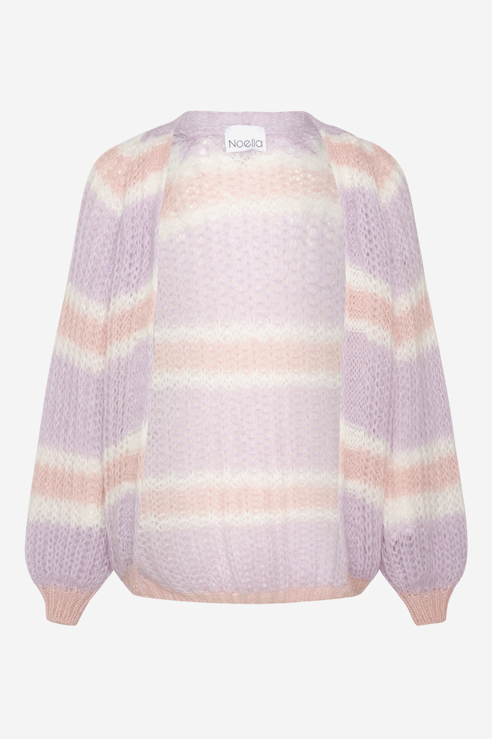 Noellas Vera Knit Cardigan Lilac/Rose/White Mix. Køb Cardigans hos www.noellafashion.dk