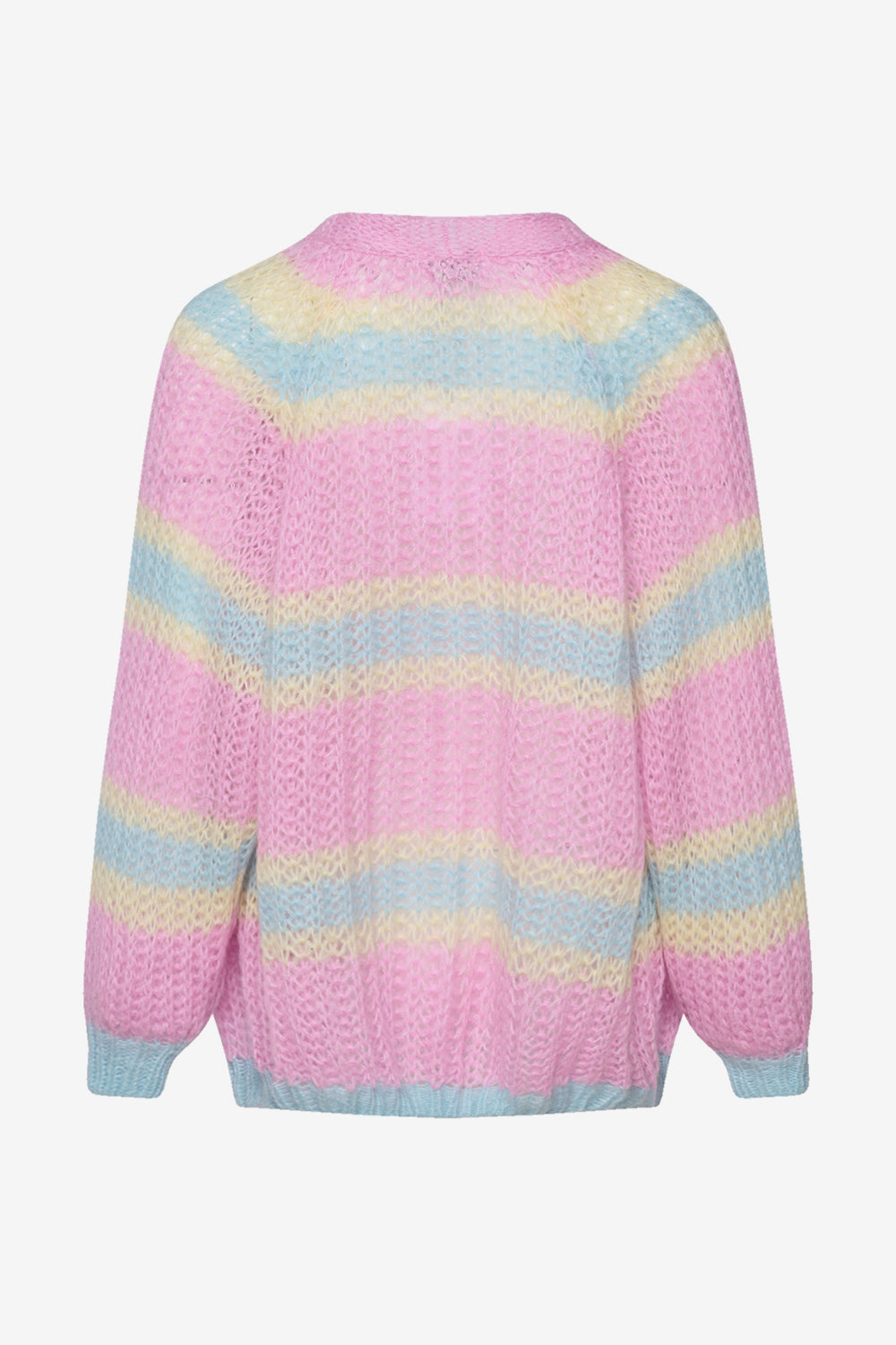 Vera Knit Cardigan Pink/Light Blue/Yellow pastel