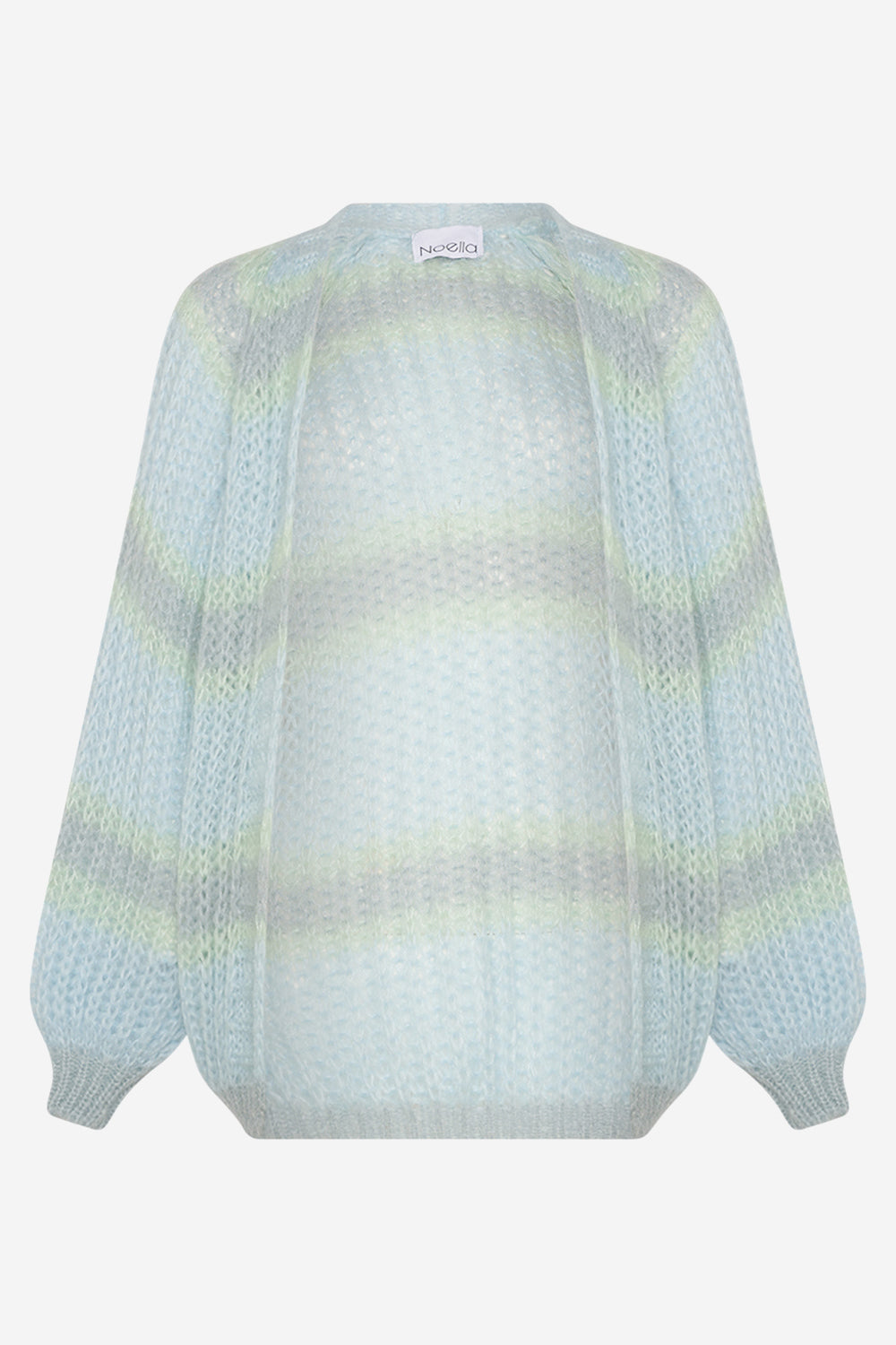 Noellas Vera Knit Cardigan Light Blue/Blue/Mint Mix. Køb Cardigans hos www.noellafashion.dk