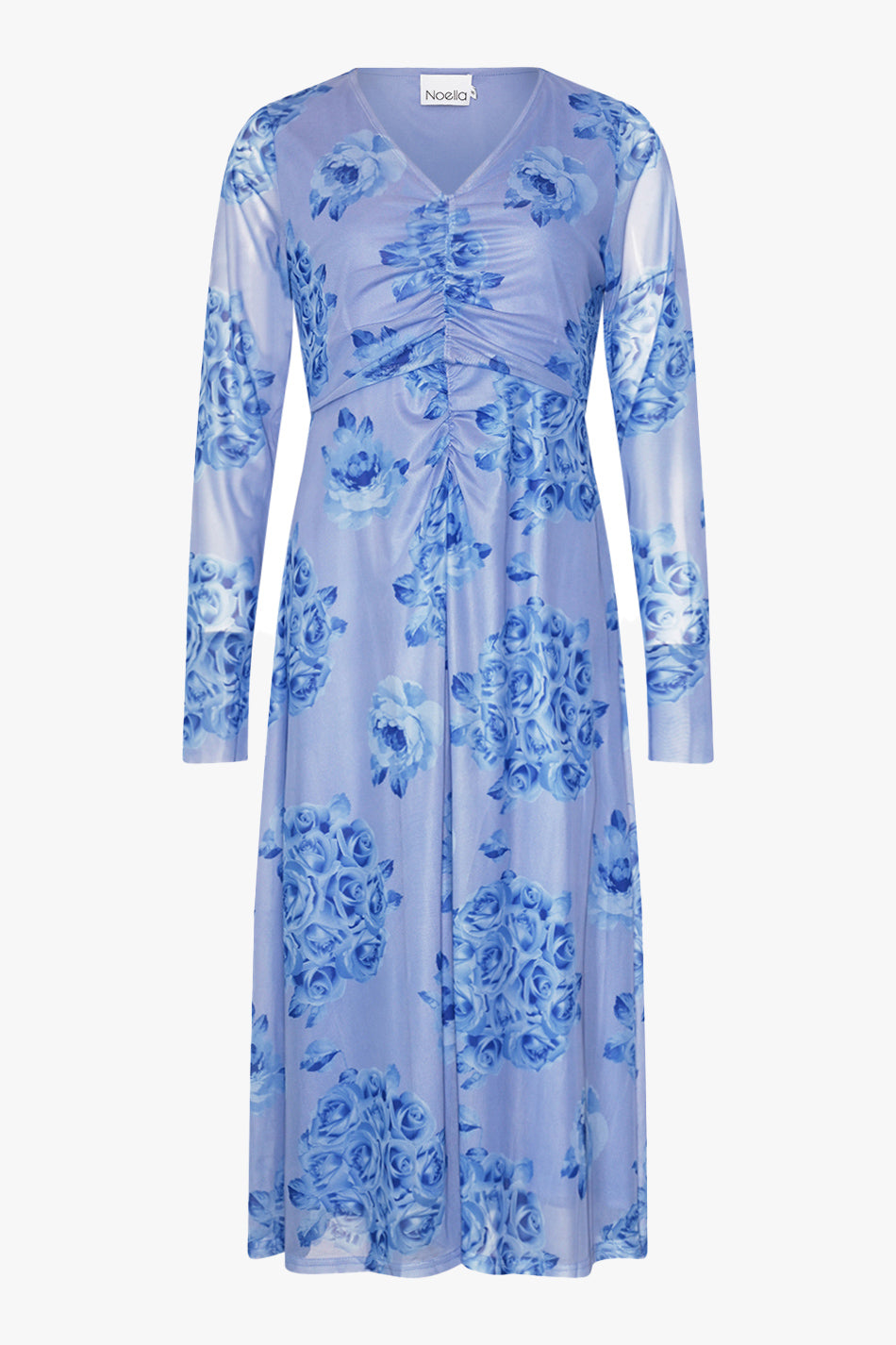 Noellas Verona Dress Tobi Blue Print. Køb Kjoler hos www.noellafashion.dk