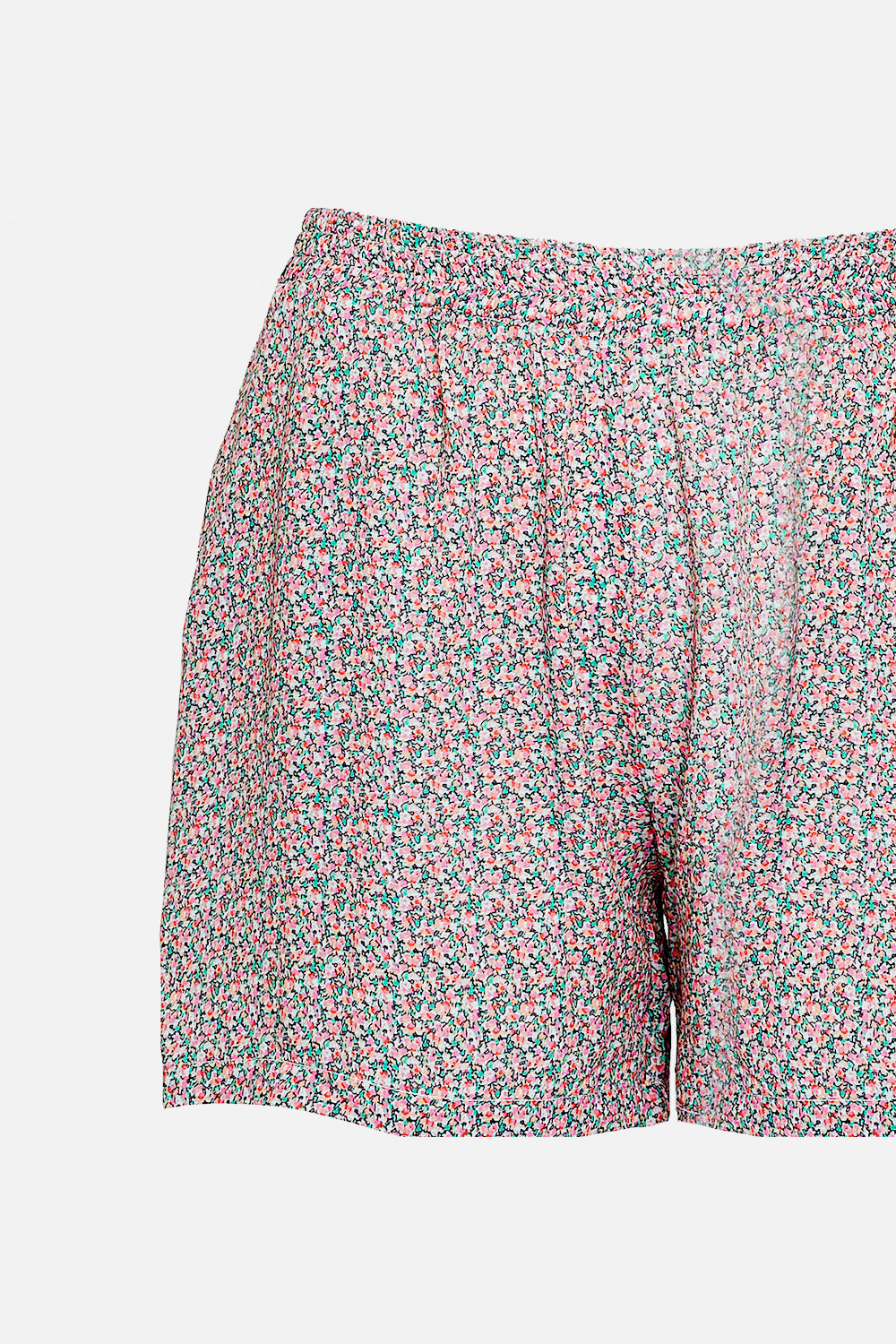 Zille Shorts Viscose Small Flower Rose