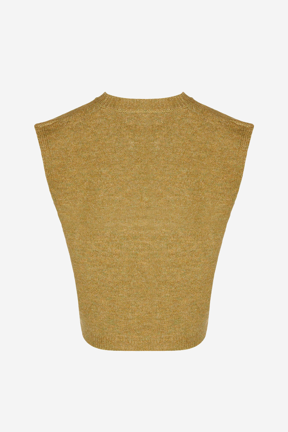 Frenchie Knit Vest Mustard Melange