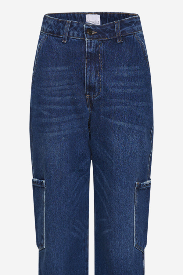 Rory Cargo Jeans Dark Blue Washed