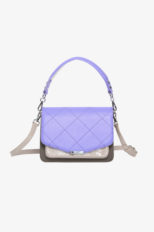 Noellas Blanca Bag Medium Bright Purple/Grey Lak/Grey. Køb Tasker hos www.noellafashion.dk