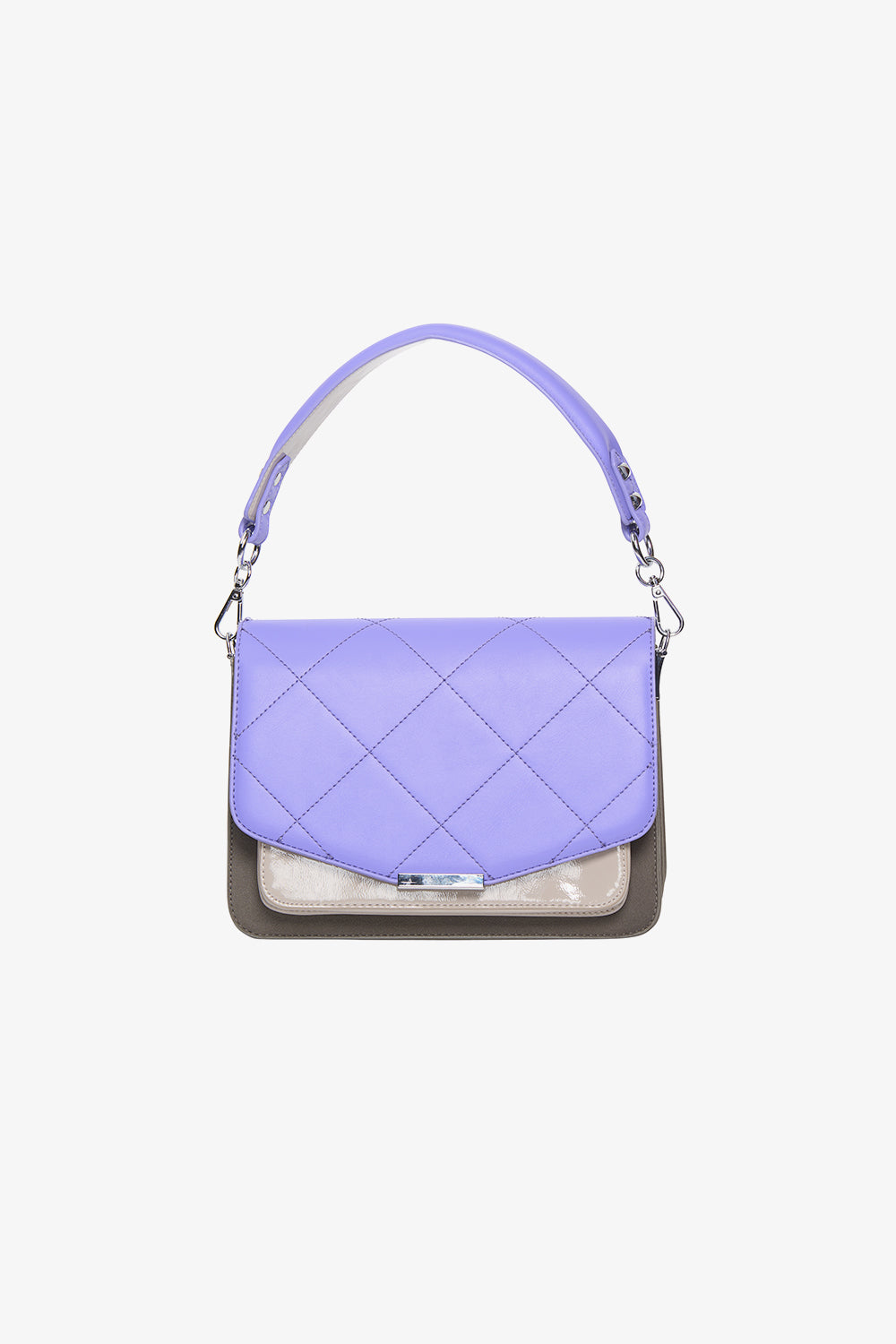 Blanca Bag Medium Bright Purple/Grey Lak/Grey