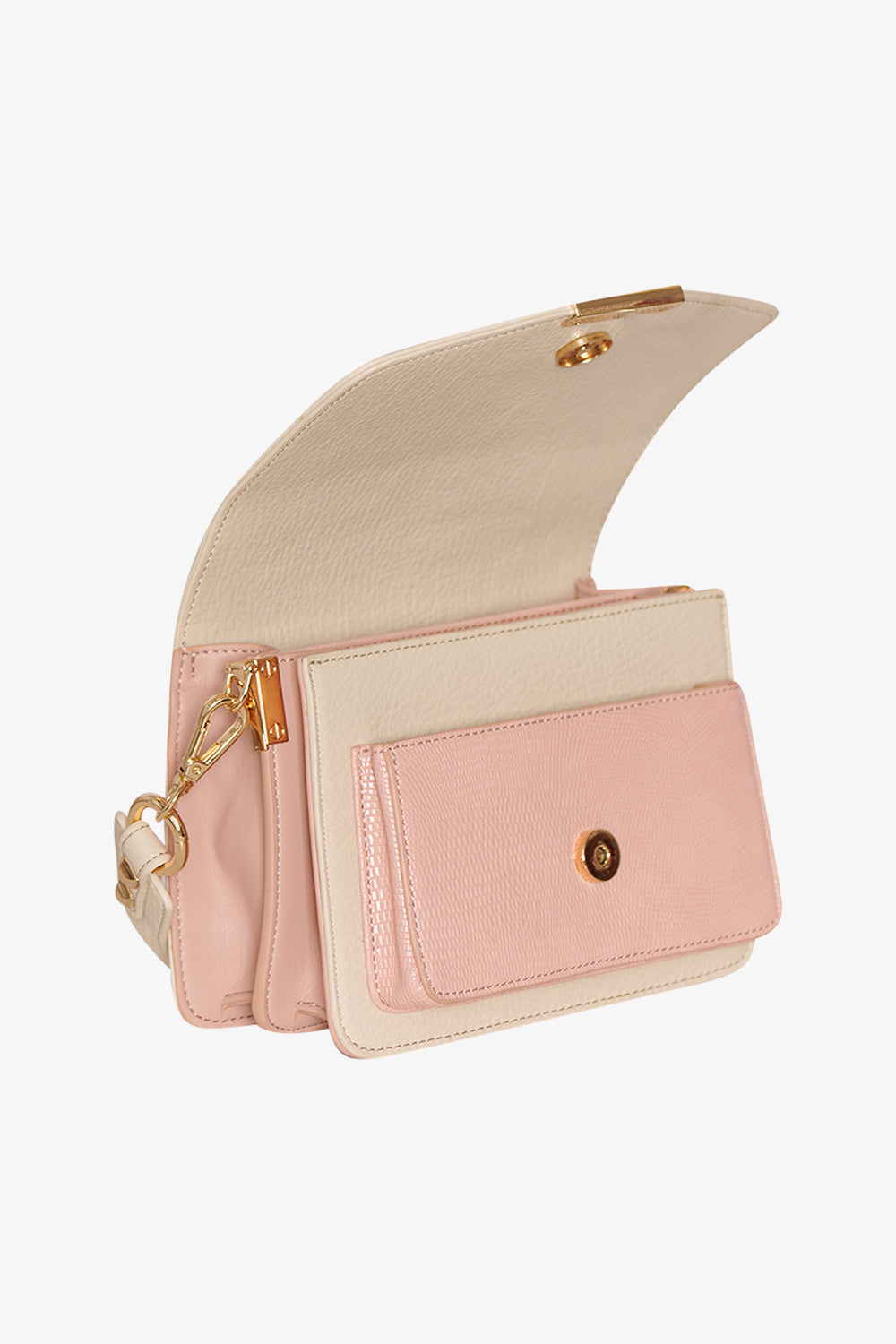 Blanca Bag Medium Rose Lizard/Sand