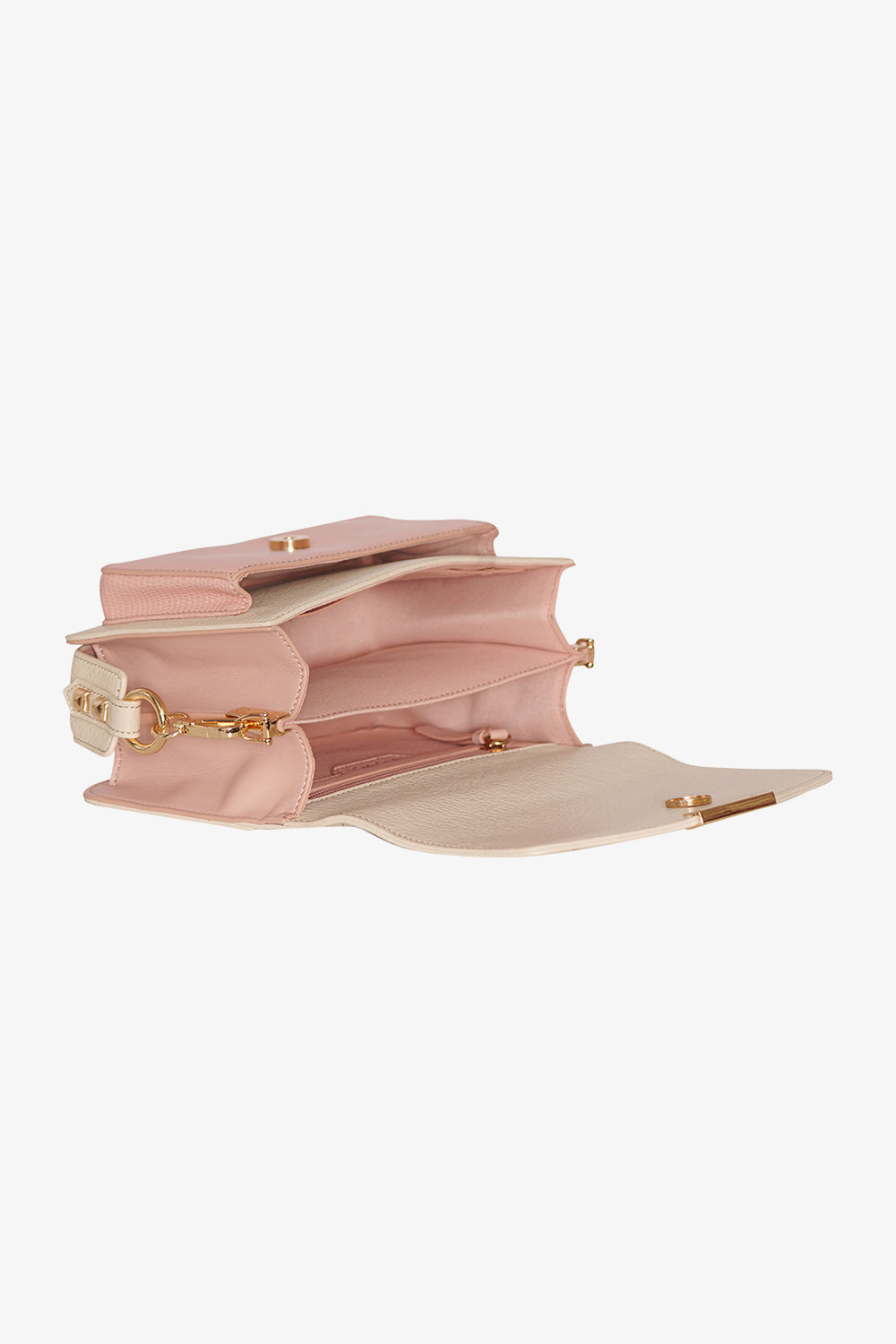 Blanca Bag Medium Rose Lizard/Sand