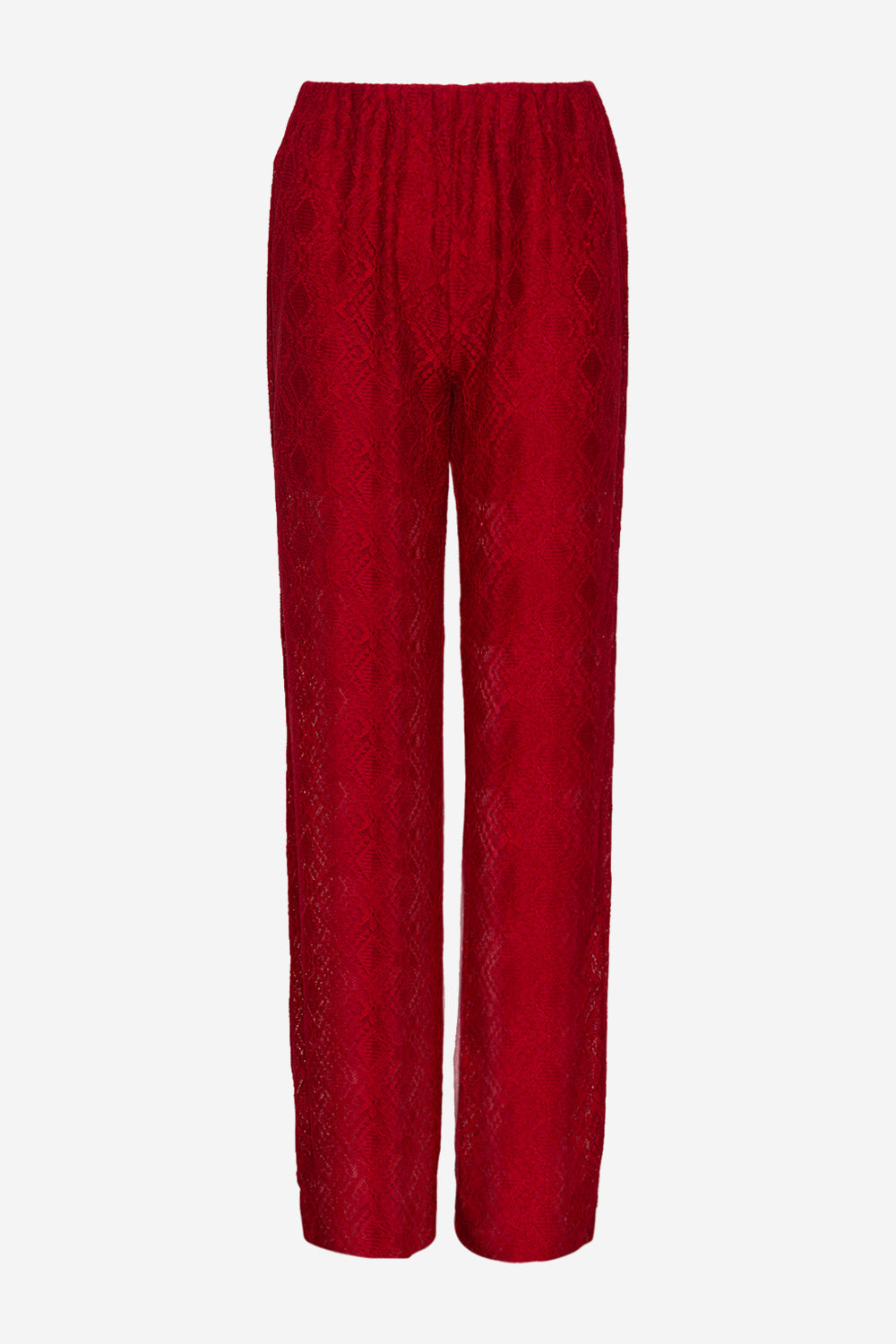 Noellas Texas Lace Pants Red. Køb Bukser hos www.noellafashion.dk