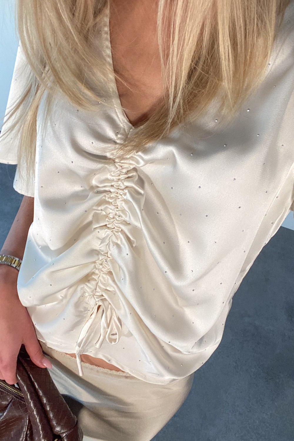 Serafina SS Blouse Ivory