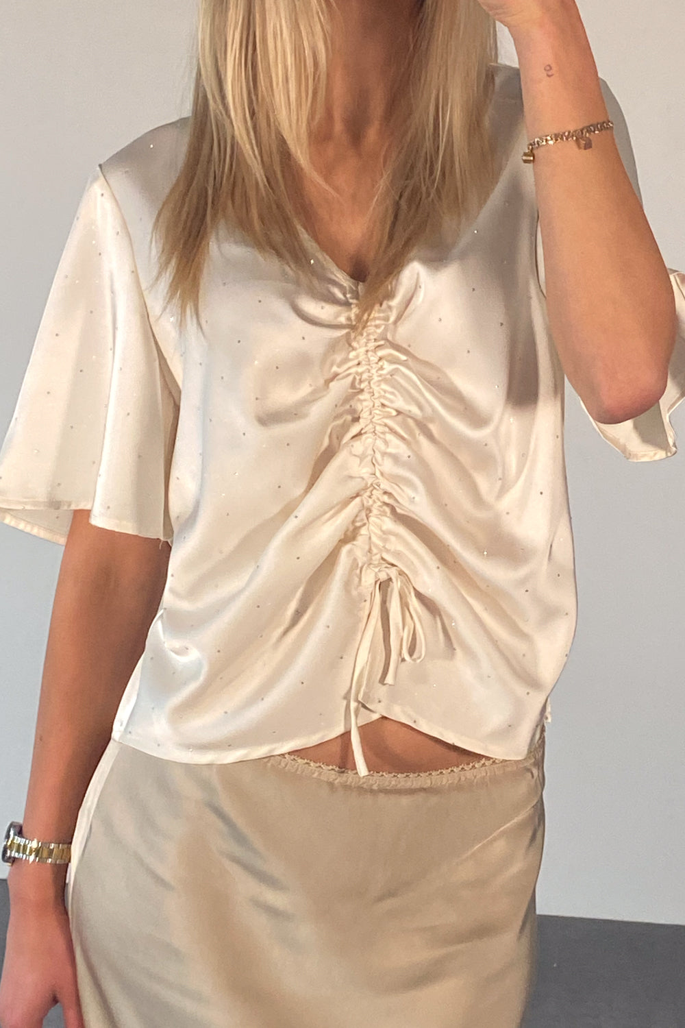 Serafina SS Blouse Ivory