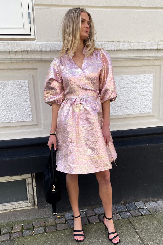 Jannie Aya Dress Rose Gold