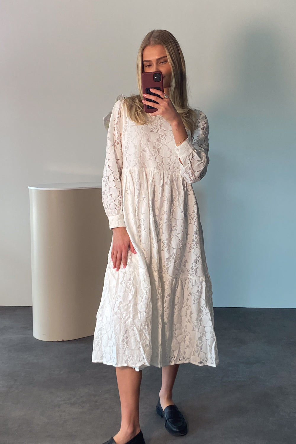 Macenna Long Dress White