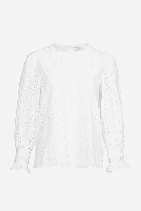 Darling Embrodery Shirt Cotton White