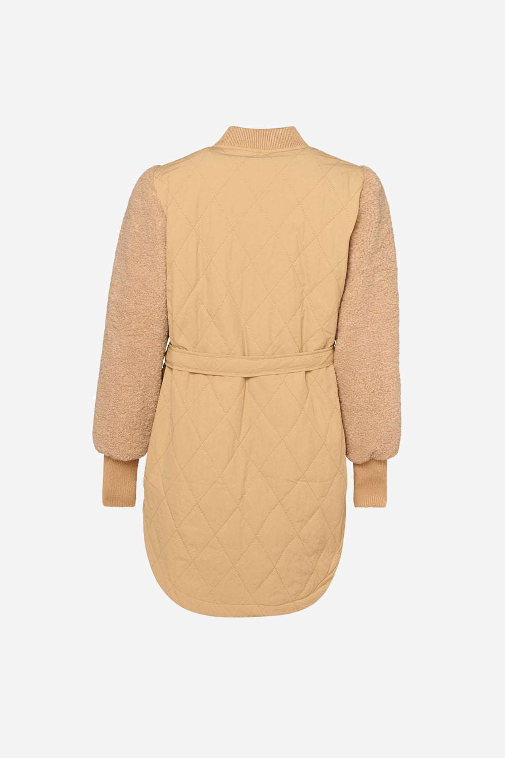 Esme Pile Jacket Solid Sand