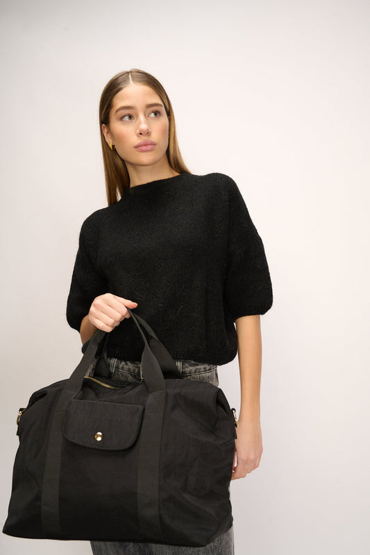 Noellas Mimi Knit Jumper Black. Køb Striktrøjer hos www.noellafashion.dk