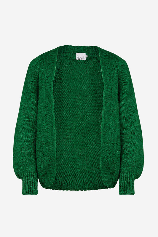 Noellas Fora Knit Cardigan Green. Køb Cardigans hos www.noellafashion.dk