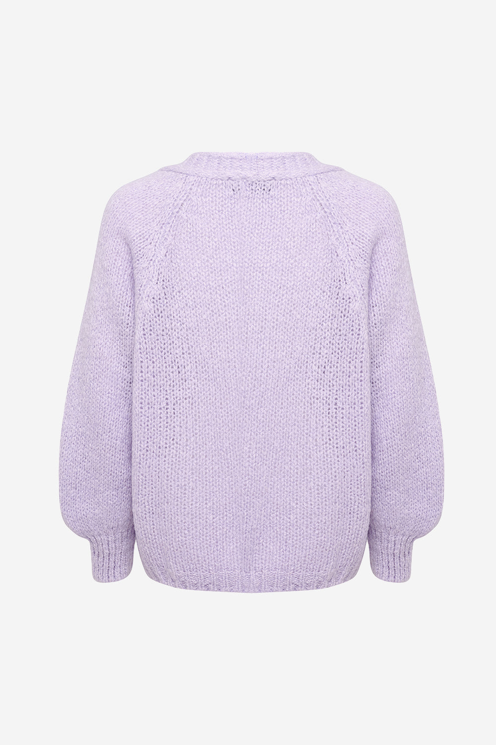 Fora Knit Cardigan Pale Lavender