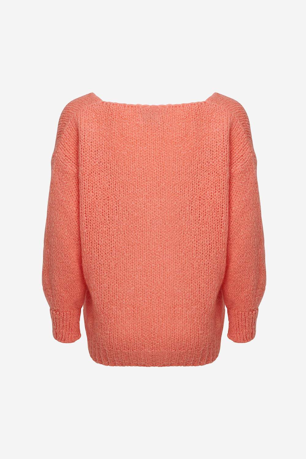 Fora Knit V-neck Sweater Peach