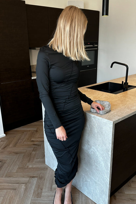 Noellas Sutton LS Dress Black. Køb Kjoler hos www.noellafashion.dk